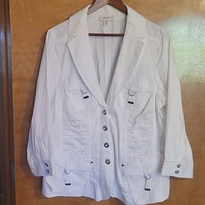 Dressbarn White Jacket size 18-20